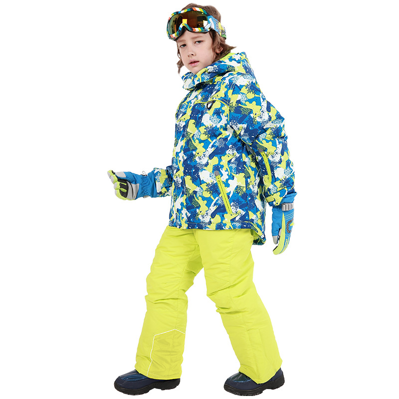 Picture of Cross-border e-commerce Phoebe Elephant Children's Ski Suit Warm Jacket Outdoor Thickened Waterproof for Boys and Girls