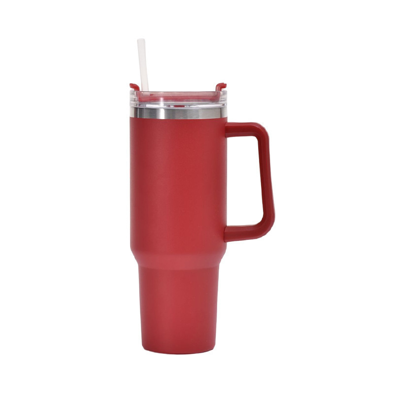 Picture of Cross-border 40oz generation second generation car cup 304 stainless steel handle thermos cup large capacity straw ice cup