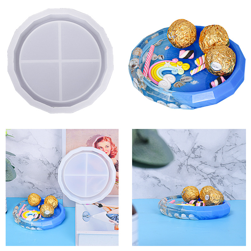 Picture of Sad Glue Dropping Mold New Diamond Large Plate Mold Amazon Hot Selling Candle Handmade Soap