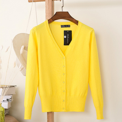 Picture of Foreign trade export spring and autumn loose sweater sweater top women's cardigan thin spring and autumn long sleeve coat