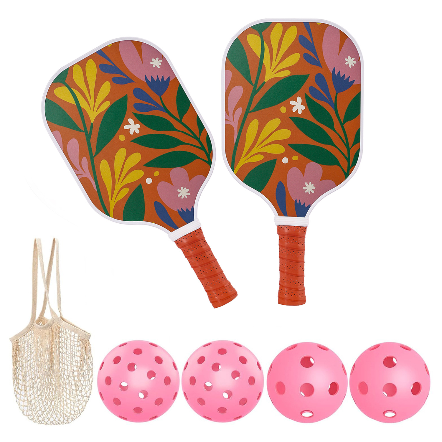 Picture of Fiberglass Peak Racket suit Outdoor Peak Ball Racket Net Bag Honeycomb Pickleball Racket