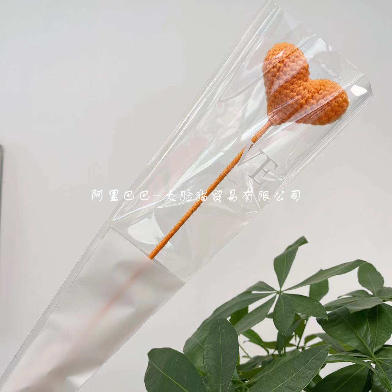 Picture of Finished Hand-Knitted Rose Artificial Flower Knitting Flower Handmade Flower DIY Wool Knitting Homemade Crochet Bouquet