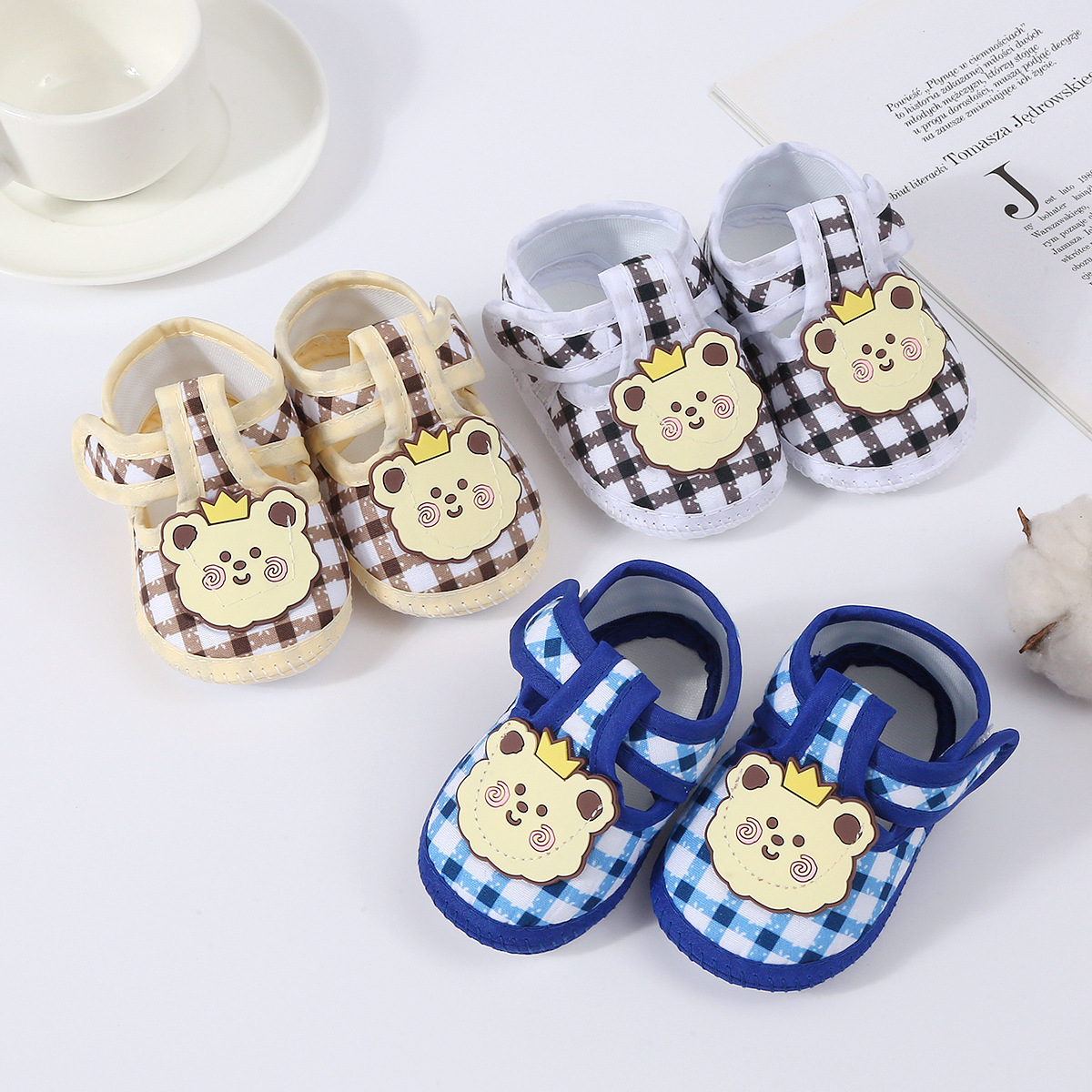 Picture of Baby sandals cartoon cool shoes newborn toddler shoes soft bottom breathable non-slip summer new TEMU 0-12M
