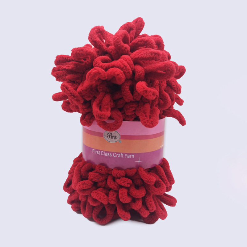 Picture of Loop Yarn Ear Yarn Medium-Thick Yarn for Hand Knitting DIY Pillows, Blankets, Scarves, Ice Yarn in Stock Wholesale