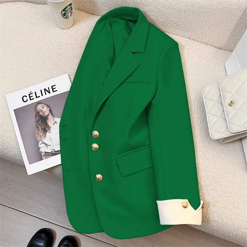 Picture of White Suit Jacket for Women 2025 Spring New Style Casual Elegant Lady High-End Street Style Popular Suit This Year