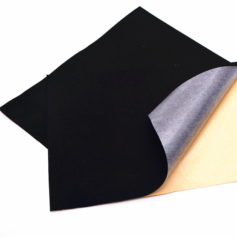 Picture of Spot Black Flocking Cloth Packaging Box Hand Jewelry Box Liner with Glue Flannel Self-Adhesive Flannel Self-Adhesive Flocking Fabric