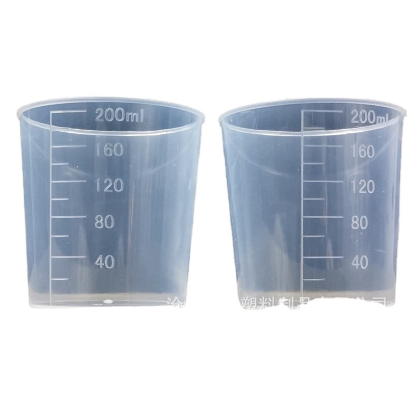 Factory spot 200ml measuring cup measuring cylinder laboratory measuring cup 200ml pp with scale measuring cup