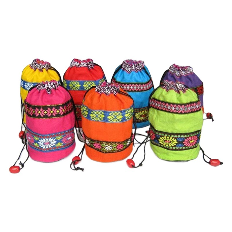 Picture of Yunnan Pu-erh tea can hold mini Pu-erh tea ethnic small cloth bag small Tuo tea packaging bag tea cloth bag