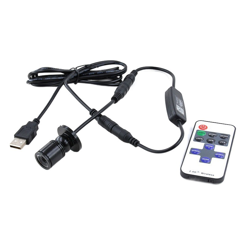 Remote control Mini small spotlight 1W mini spotlight display cabinet hand cabinet model cabinet color light USB spotlight dimmable