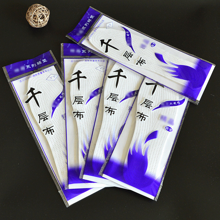 Picture of Cotton Insoles for Summer, Sweat-Absorbent and Breathable Thousand-Layer Cloth Insoles, Manufacturers Wholesale, Street Stall Insoles, Supply