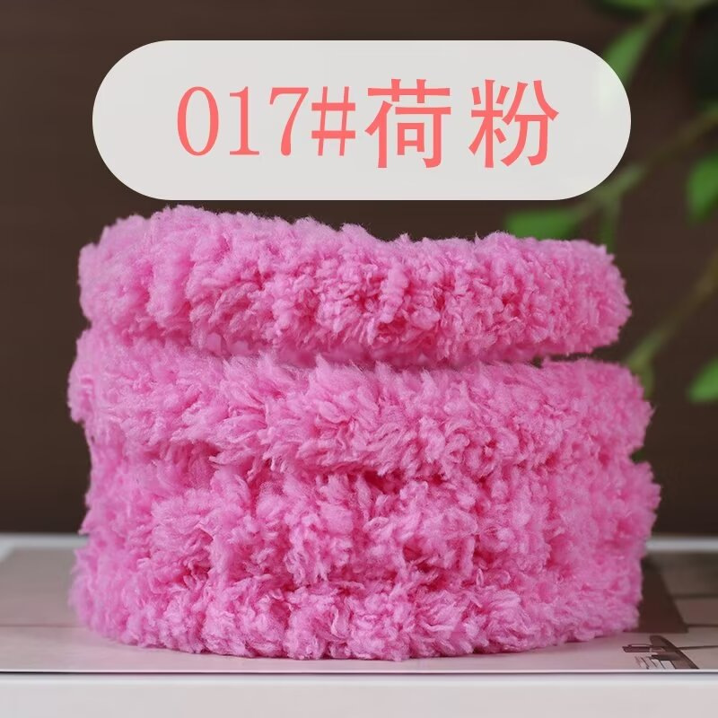 Picture of 15mm coral fleece twist bar super thick super dense handmade diy material bag puppy cat rabbit wool top