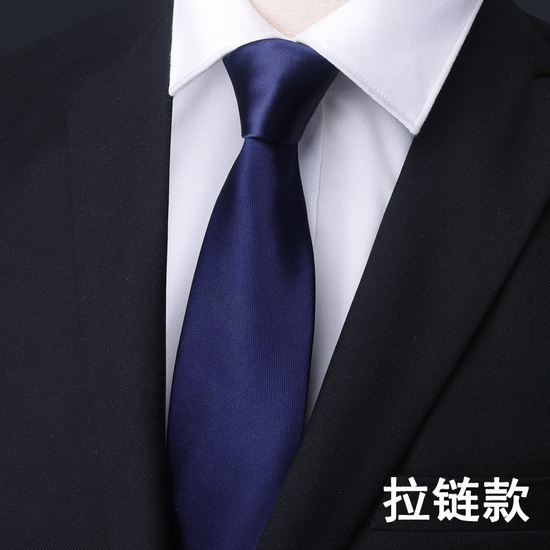 Picture of 2022 spring calm and generous striped tie polyester business workplace party tie men