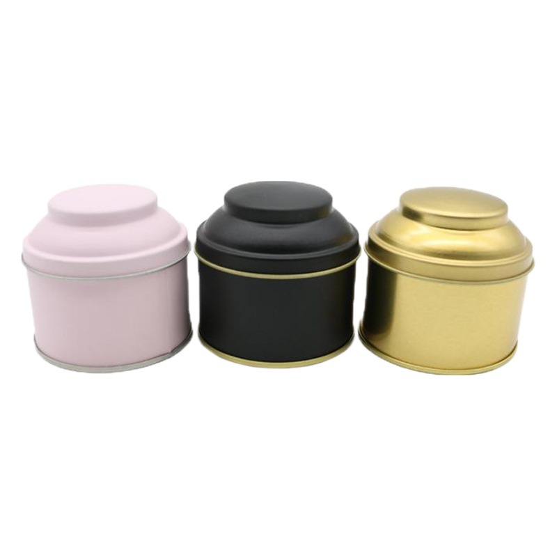 Factory Customized round large metal tea tea jar sealed storage jar household portable tea jar wholesale