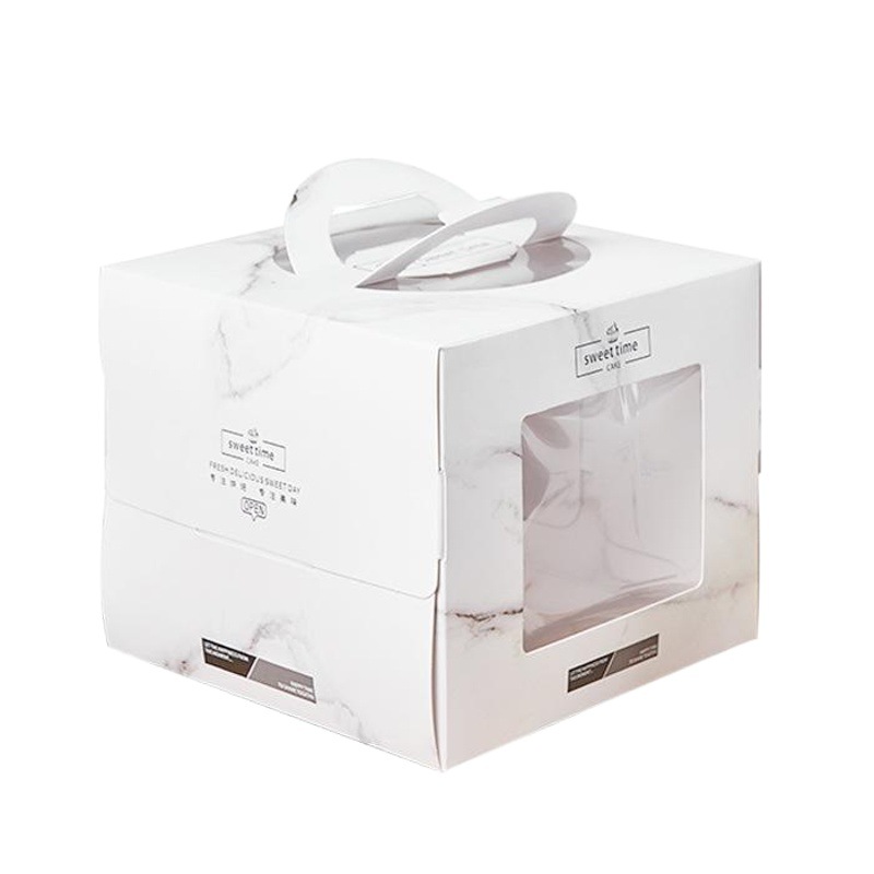 4 inch 5 inch 6 inch 8 inch portable cake box 4568 inch cake packaging box plus mousse Double Layer Lasagna
