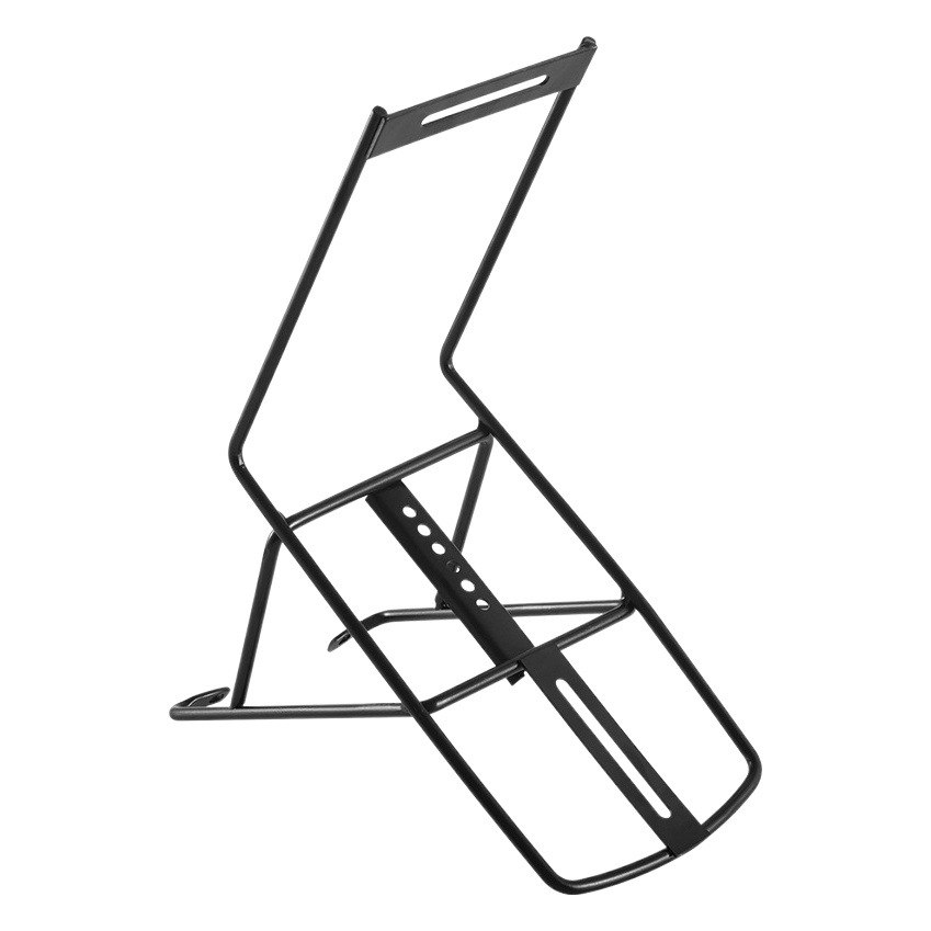 Mountain bike full solid front shelf bicycle front fork basket carrier basket riding bracket v brake disc brake shelf