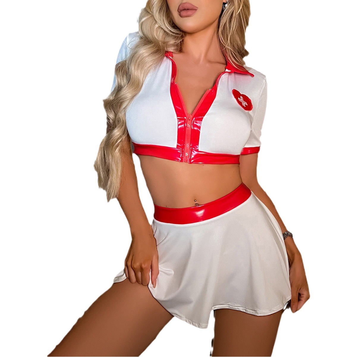 Cross-border supply European and American Foreign trade sexy lingerie sexy women's hot girl nurse uniform cos game outfit suit
