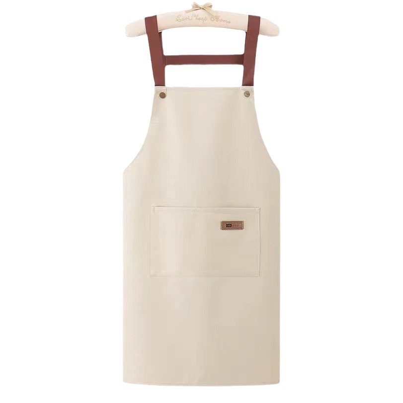 Korean fashion apron cute bear logo custom kitchen waterproof and oil-proof catering men and women work clothes apron