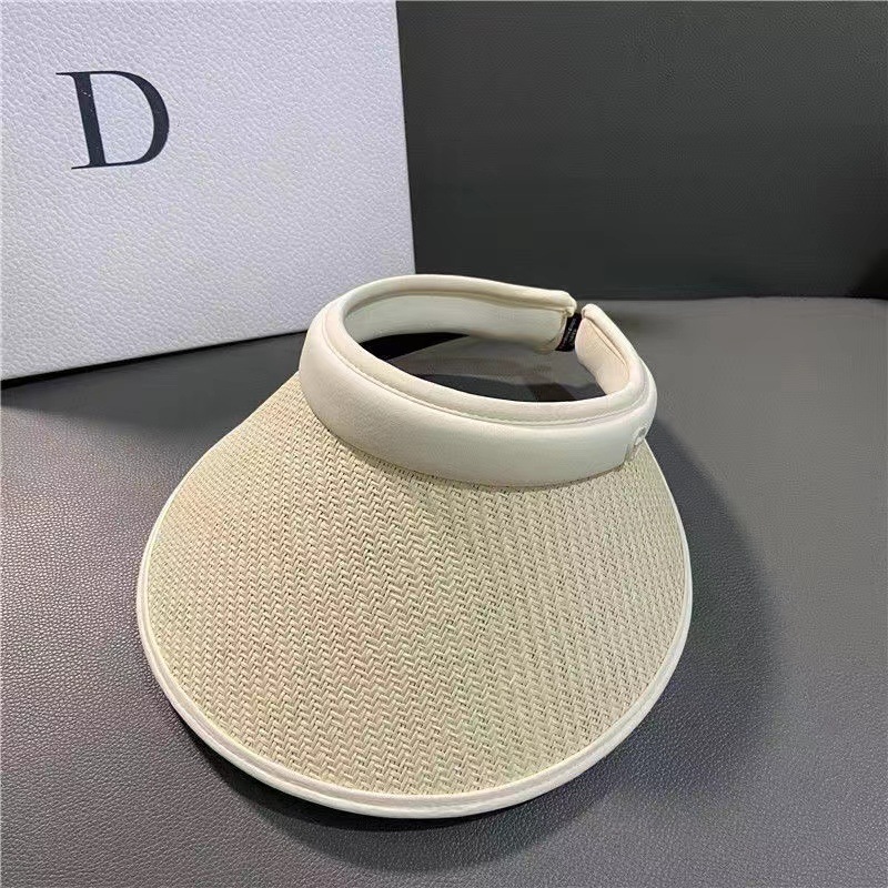 Picture of Sun hat foldable sun hat outdoor riding Women's Big brim empty top cycling sun protection fisherman sun hat
