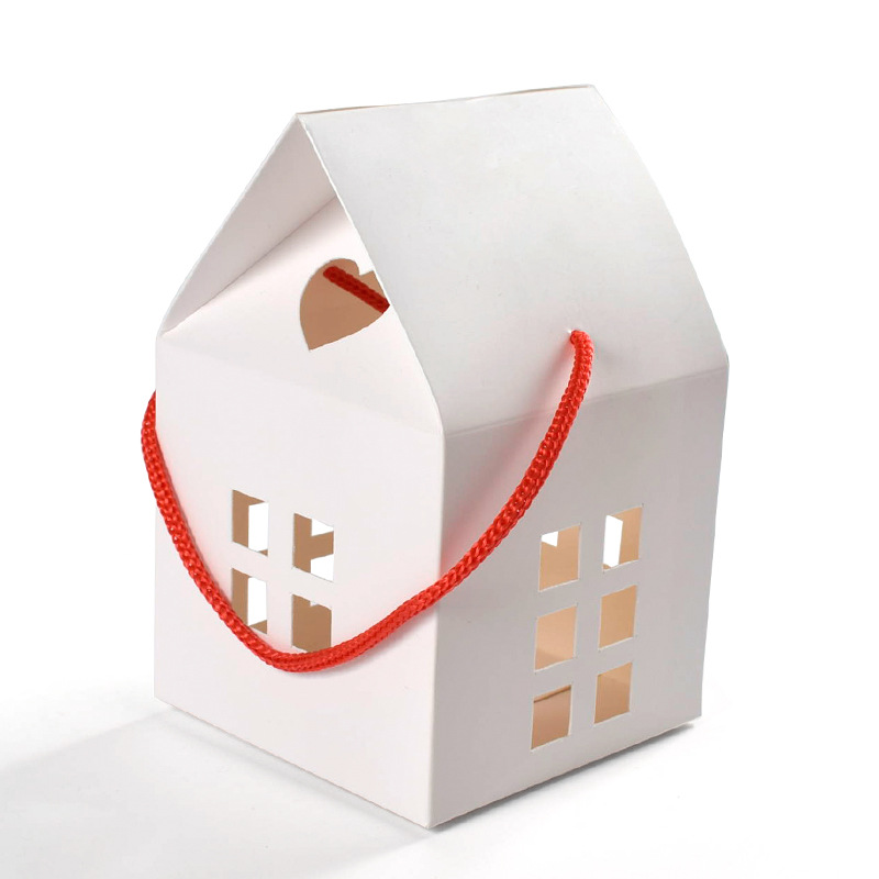 Picture of Solid color simple wind portable small candy biscuits gift box spot cross-border House cute baking packaging carton