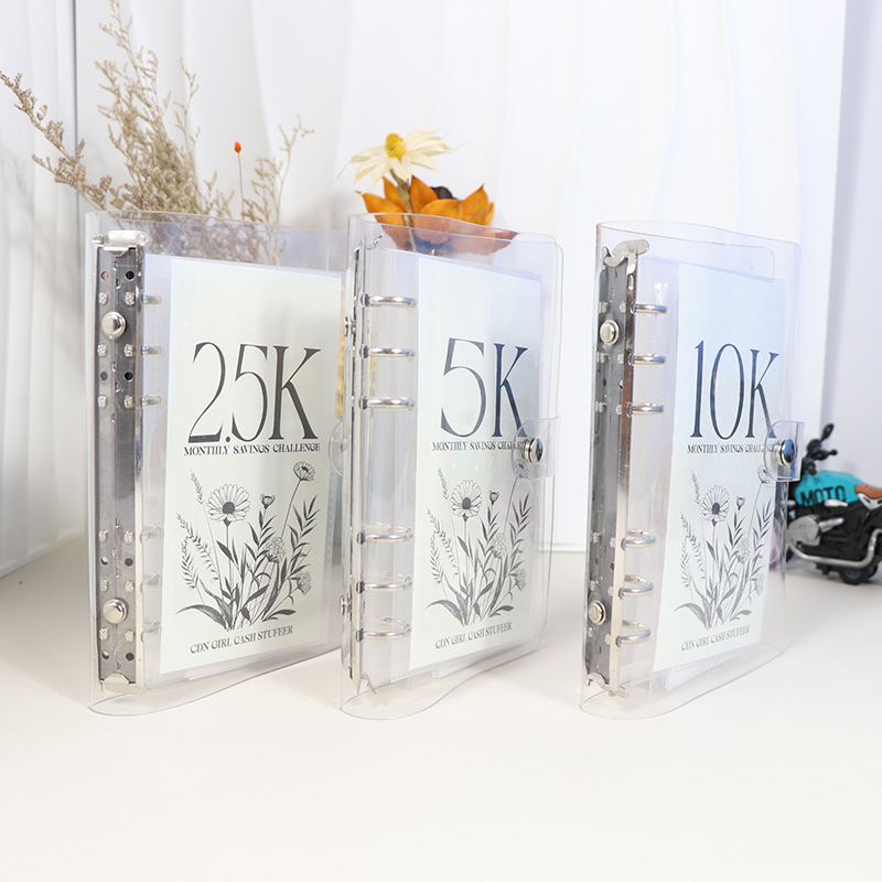 Spot Cross-Border Envelope December Cash Saving Challenge Savings Book 2.5K5K10Kpvc 6-Hole Binder