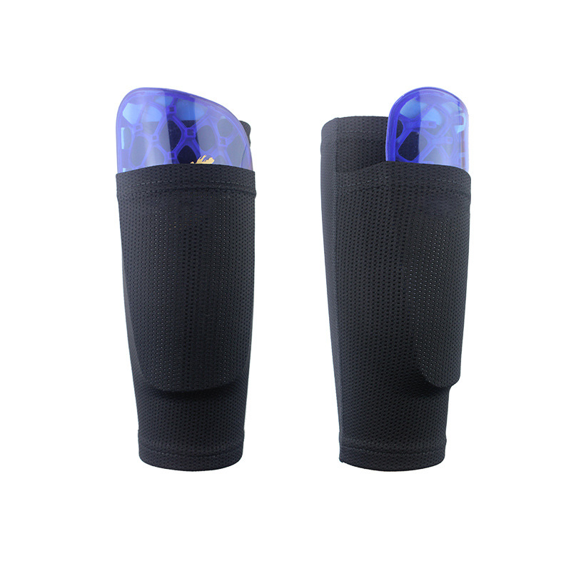 Picture of Shiwei No Logo Football Shin Guards Socks Insert Type for Adults and Teenagers Flap Pocket Pants Type Breathable and Soft