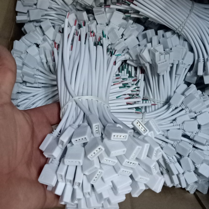 Picture of 4p lamp with row pin 2.54 round pin LED colorful RGB controller male and female pin light with pin