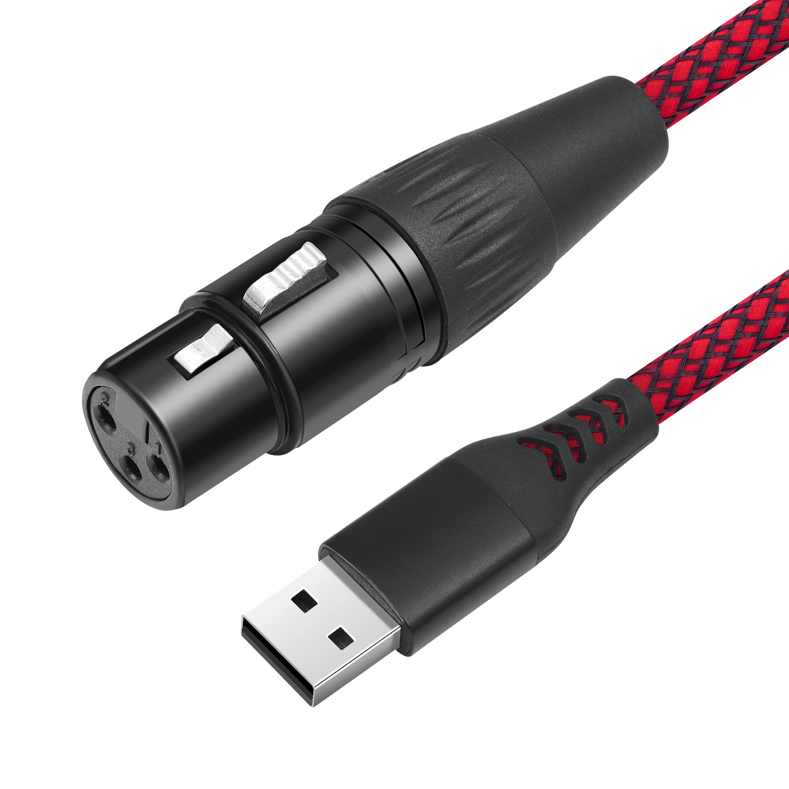 Cross-Border Best-Selling Product with Built-In Decoding Chip USB Male to Xlr Female Xlr to USB Recording Cable