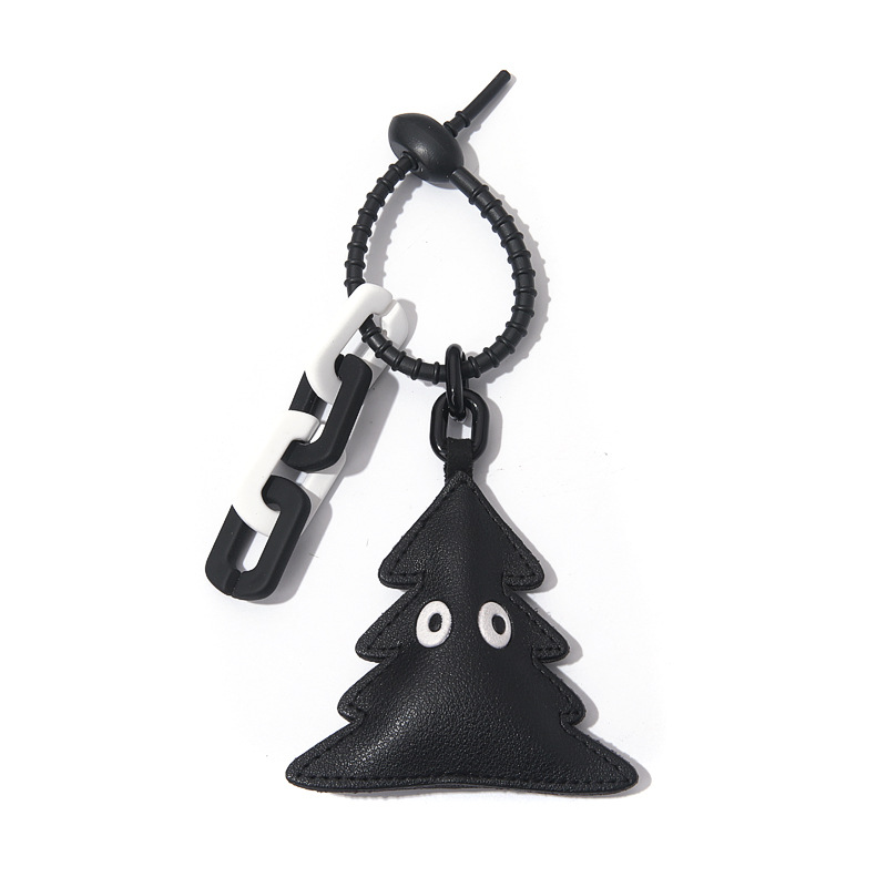 Picture of Creative Car Bag Accessories Ins Advanced Sense Leather Handmade Flower Eye Bag Pendant Pendant Keychain