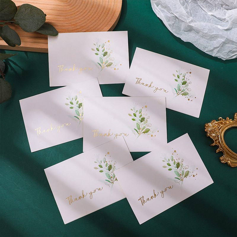 Picture of Teacher's Day greeting card watercolor grateful gilding Christmas thank card Amazon Supply gift card with envelope