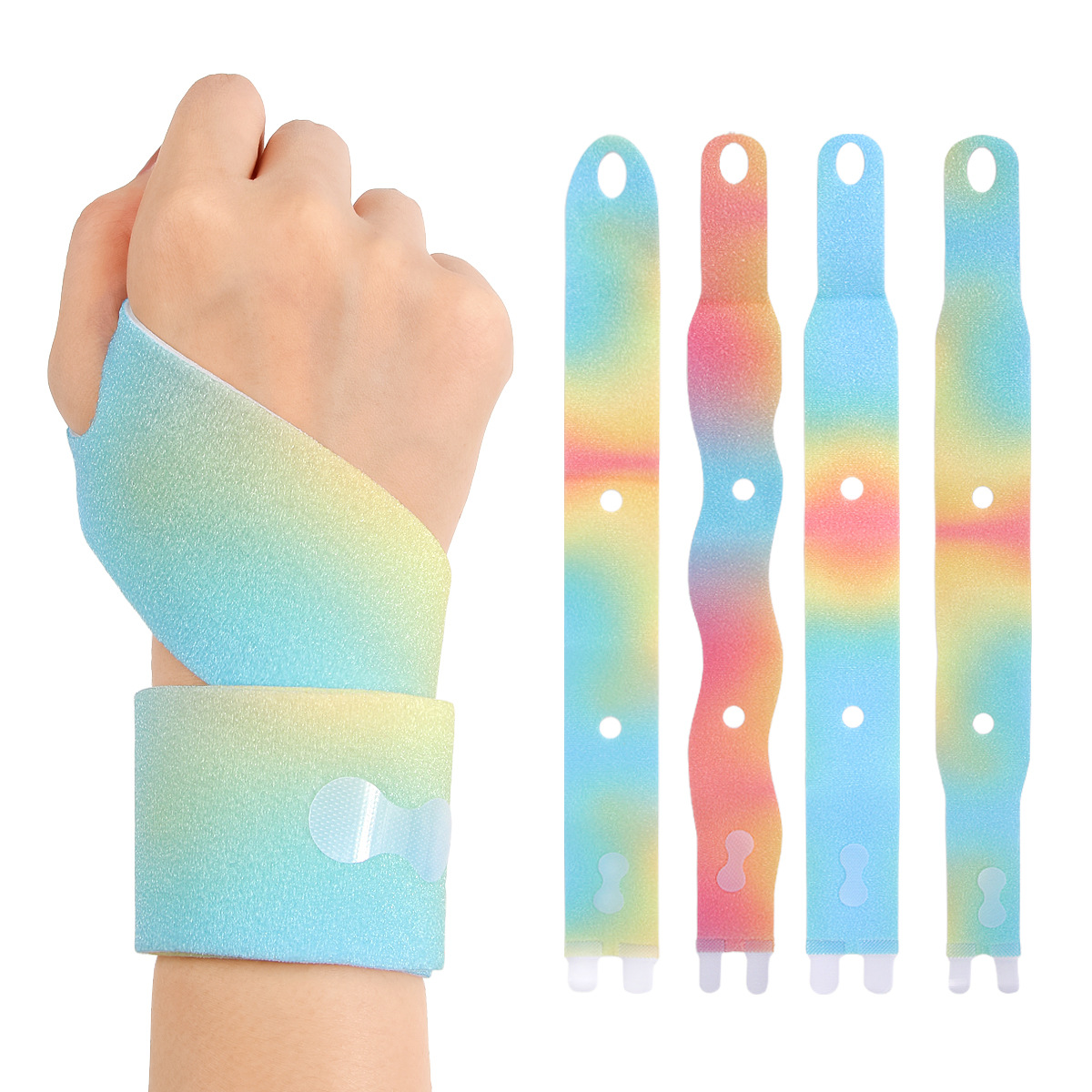 Adjustable Colorful Wrist Guards for Sports Running Basketball Elastic Breathable Thin Elastic Sports Ankle Braces Straps
