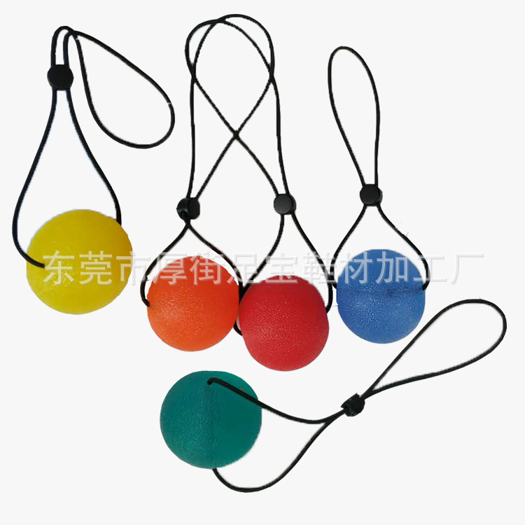 Streengyball Round Grip Ball String Anti-Falling Decompression Vent Ball Desktop Fitness Finger Rehabilitation Strength