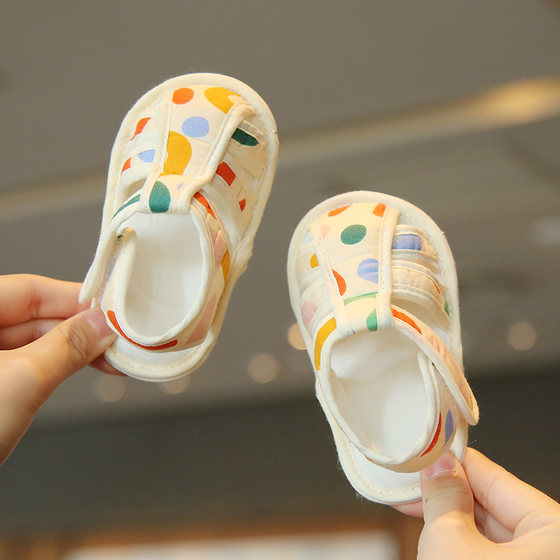 Picture of Baby Toddler Shoes Summer Sandals Breathable Anti-drop Soft Sole Outer Wear Cute Cartoon Boys and Girls Baby Newborn Shoes
