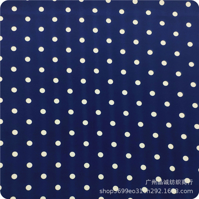 Picture of 100D four-sided bullet wave dot printing micro-elastic polyester 0.8 dot chiffon print shirt dress fabric