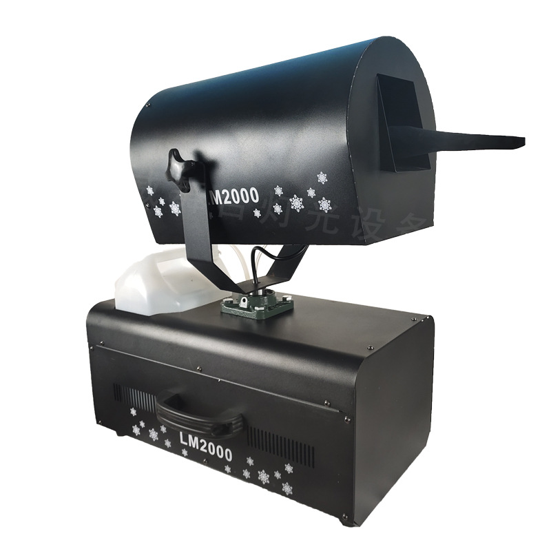 Picture of 2000W Shaking Head Snow Machine, Snow Spray Machine, Commercial Snow Machine, Christmas Snow Machine, Stage Artificial Snow Machine, Led