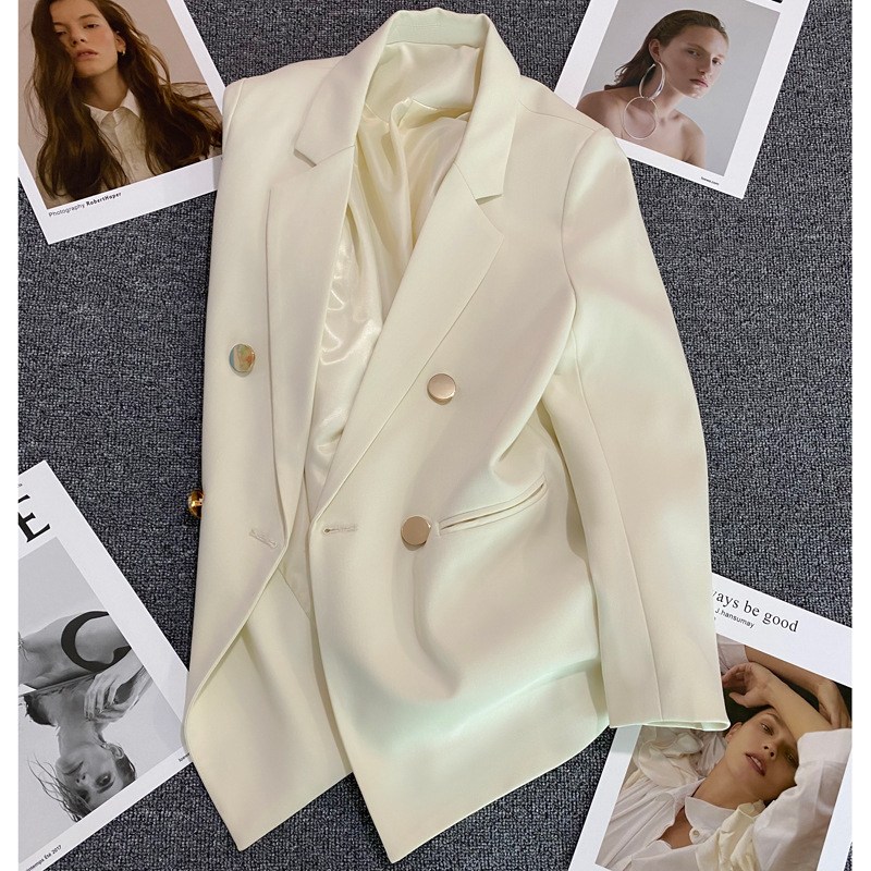 New Korean-Style Straight-Cut Casual Loose Fashion Slim-Fit Lightweight Blazer A3341