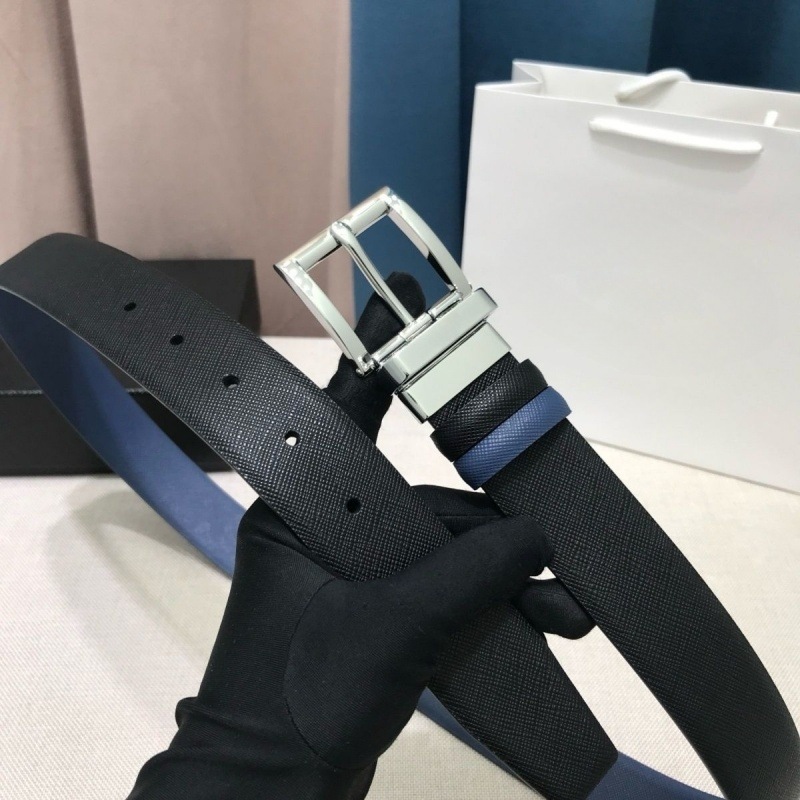 New Men's Leather Belt Cowhide Double-Sided Genuine Leather Pin Buckle Belt Fashion Business Casual Versatile Pants Belt