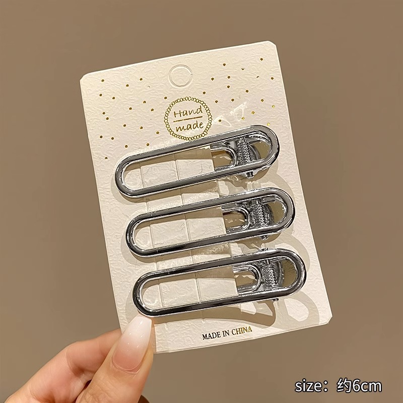 Picture of Y2g hairpin metal sweet cool bangs hairpin makeup hair accessories forehead broken hairpin simple clip 2023 new female