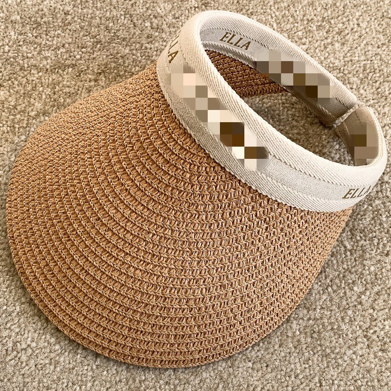 Picture of Sun hat foldable sun hat outdoor riding Women's Big brim empty top cycling sun protection fisherman sun hat