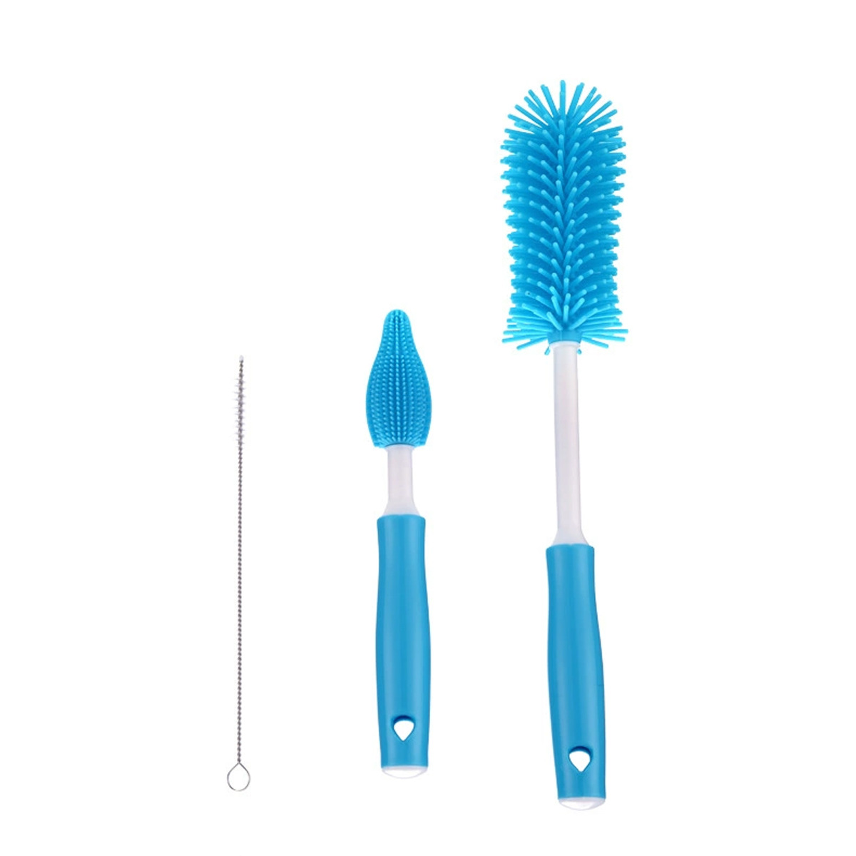 Picture of Liquid silicone bottle brush cleaning cup rotating brush nipple brush three-in-one multifunctional cleaning rinse factory direct sales
