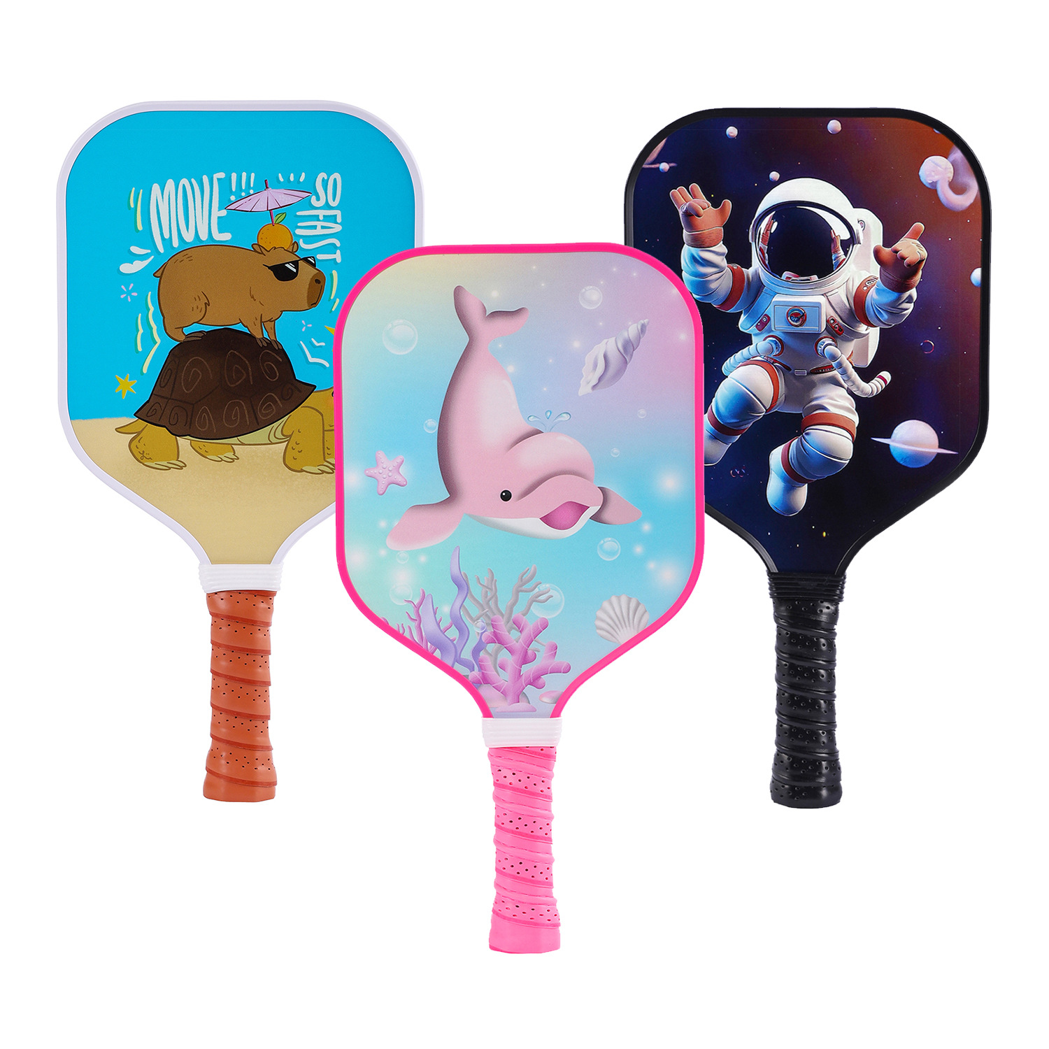 Children's Peak racket fiberglass board cartoon Cartoon small size pickleball school toy gift