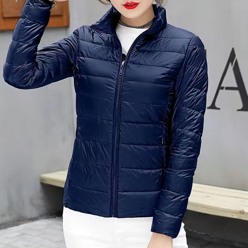 Picture of New Hooded Down Cotton-padded Jacket Women's Short plus size Thickened Warm Clothes Korean Style Simple Casual Fashionable Lightweight Jacket