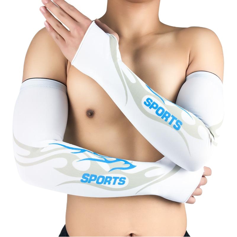 Cross-border wholesale light breathable cycling sleeves for men and women outdoor sports armguards for mountaineering fishing basketball sunscreen ice sleeves