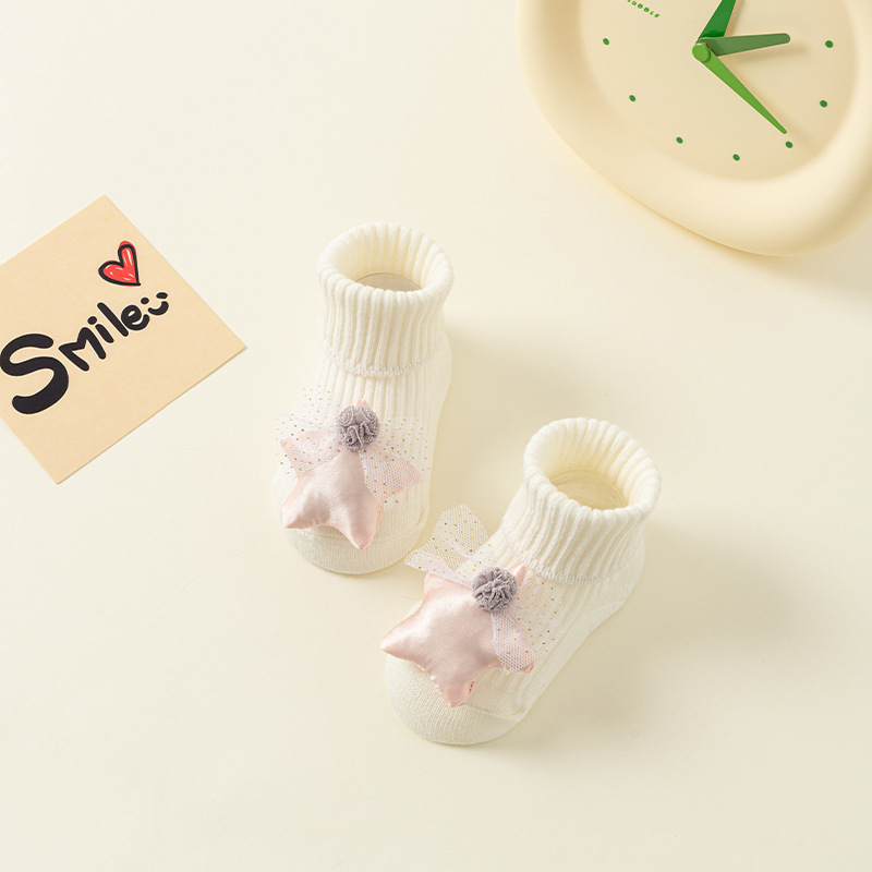 Picture of Newborn baby socks class a cotton spring and autumn non-slip boys and girls baby cartoon doll tube floor socks wholesale 1