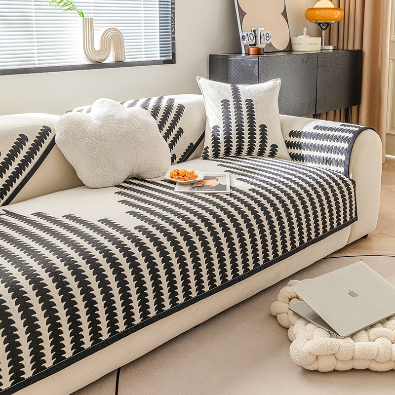 Advanced Chenille Sofa Cushion Backrest Cover Towel Armrest Towel Four Seasons Anti-Slip Dirt-Resistant Cushion Anti-Cat Claw Cloth