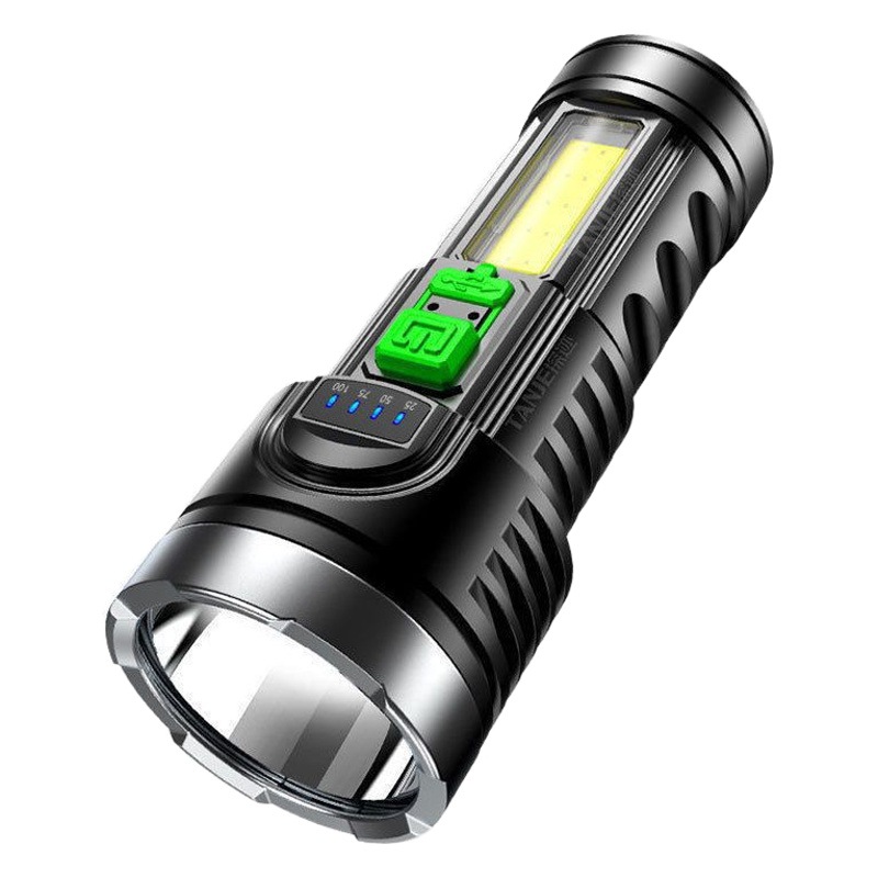 ABS flashlight L822 high brightness household outdoor long-range Flashlight LED electric display flashlight