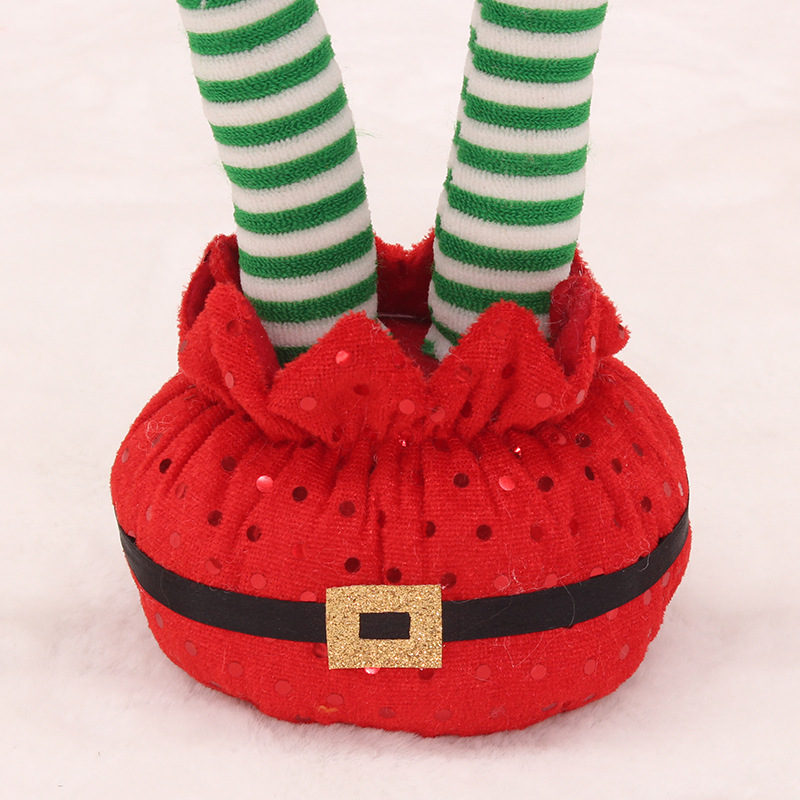 Picture of Factory wholesale cross-border new Christmas decorations inverted elf legs holiday party interior decoration