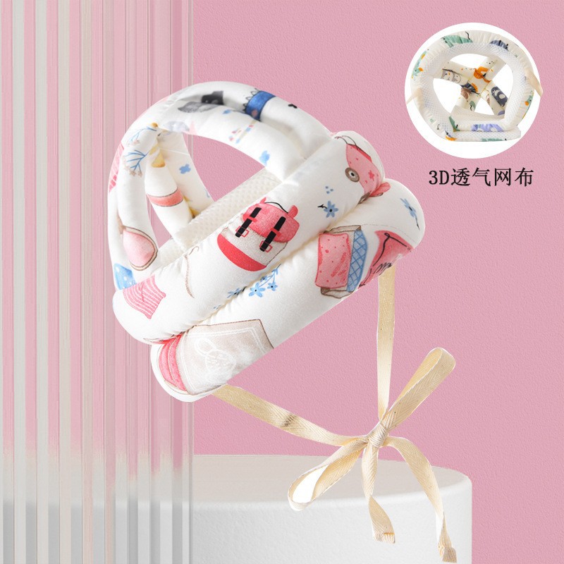Picture of Baby Helmet Baby's Head Protection Anti-drop Hat Safety Helmet Headgear Children's Anti-collision Head Artifact Children's Toddler Anti-collision Hat