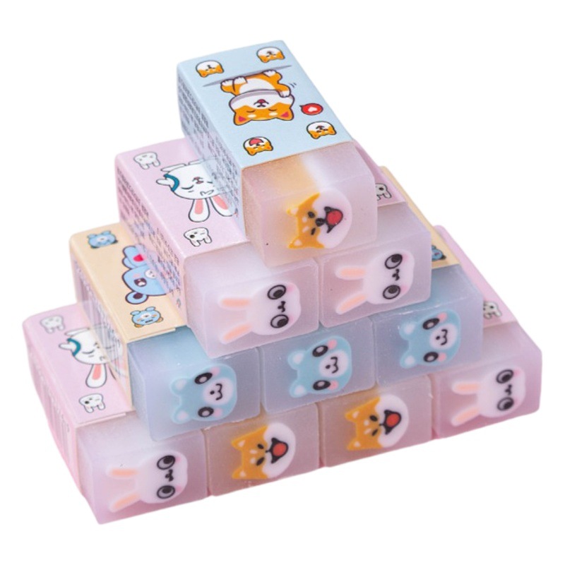 Cute cartoon eraser creative wipe clean no Mark rubber creative Primary School kindergarten rubber