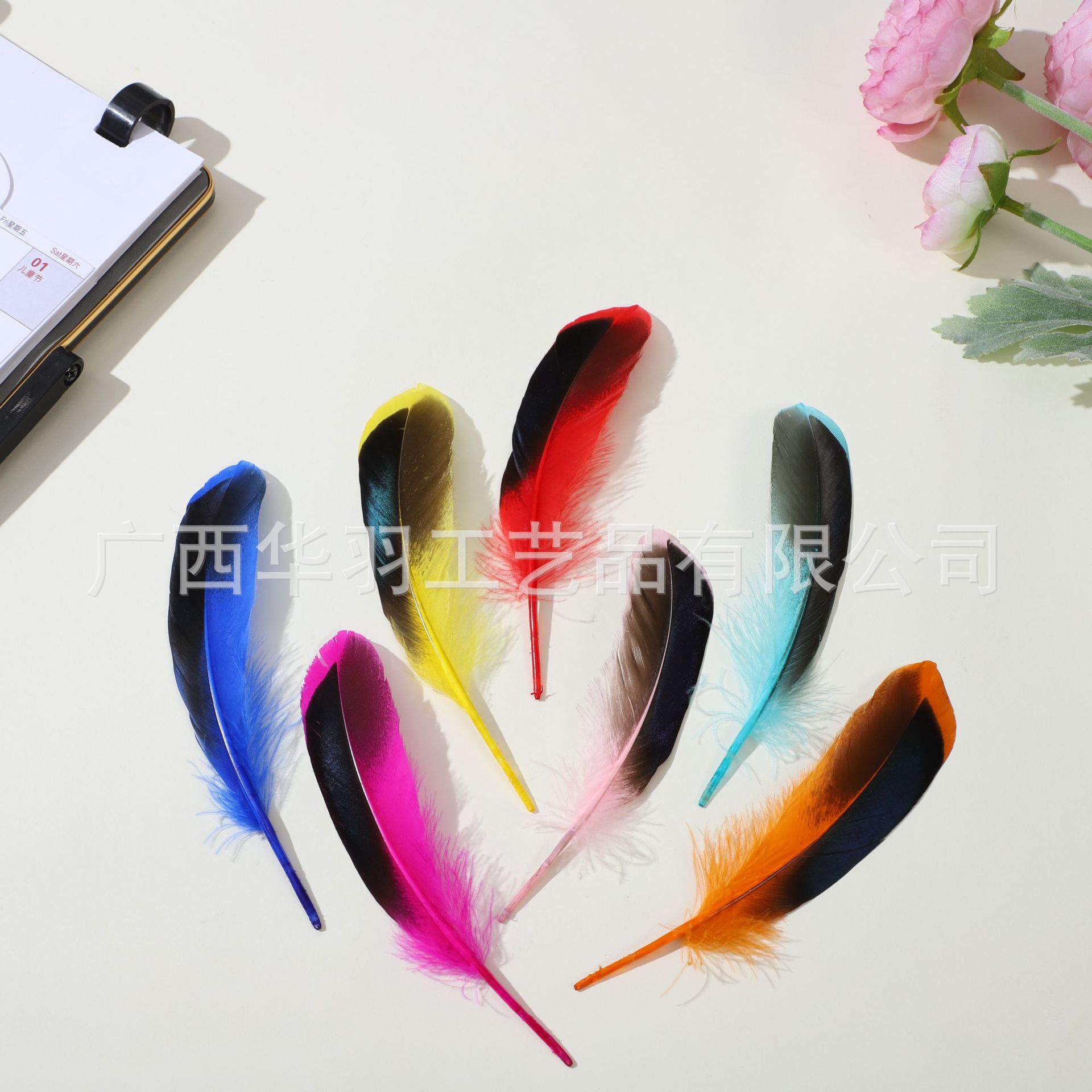 Picture of DIY Feathers, Natural Duck Feathers, Duck Feathers for Jewelry, Indian Headdress, Handmade Craft Decoration Materials, Creative and Natural