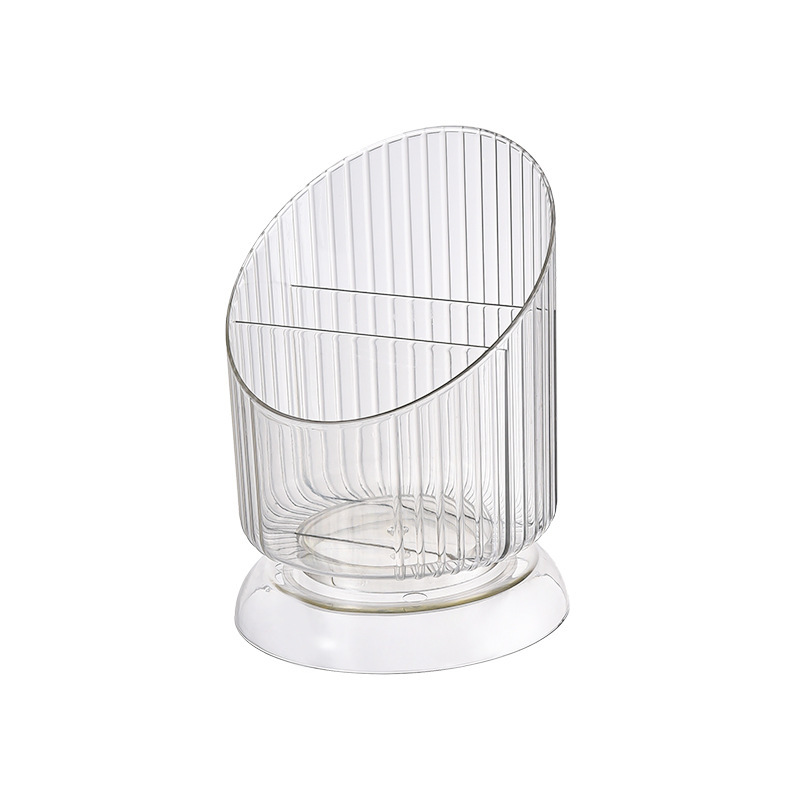 Picture of Desktop Transparent Pen Holder Student Holder Acrylic Desk Storage Box Study Stationery Small Pen Barrel Remote Control Storage